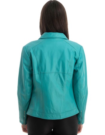 Γνήσιο Γυναικέιο Δερμάτινο Μπουφάν - Z739