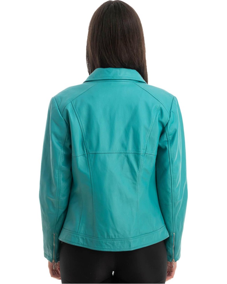 Γνήσιο Γυναικέιο Δερμάτινο Μπουφάν - Z739