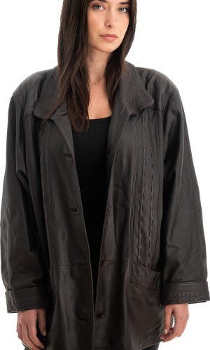 Γνήσιο Γυναικέιο Δερμάτινο Σακάκι - Z742