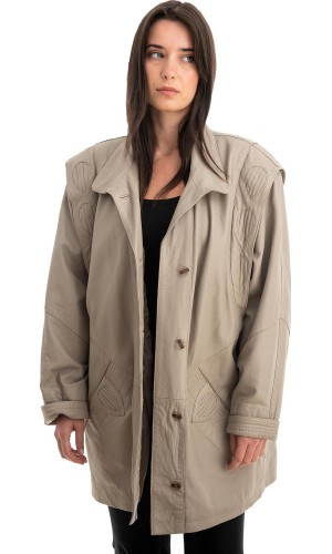 Γνήσιο Γυναικέιο Δερμάτινο Μπουφάν - Z743