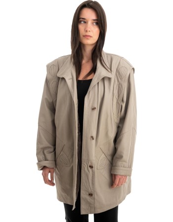 Γνήσιο Γυναικέιο Δερμάτινο Μπουφάν - Z743