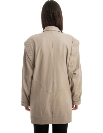 Γνήσιο Γυναικέιο Δερμάτινο Μπουφάν - Z743