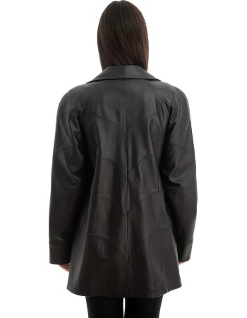 Γνήσιο Γυναικέιο Δερμάτινο Μπουφάν - Z745