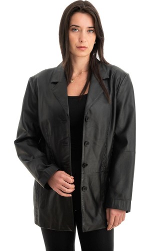 Γνήσιο Γυναικέιο Δερμάτινο Σακάκι - Z750