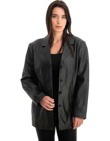 Γνήσιο Γυναικέιο Δερμάτινο Σακάκι - Z750