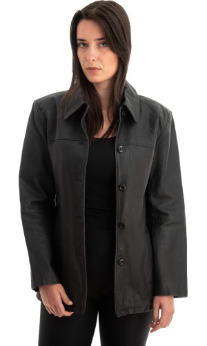 Γνήσιο Γυναικέιο Δερμάτινο Σακάκι - Z751