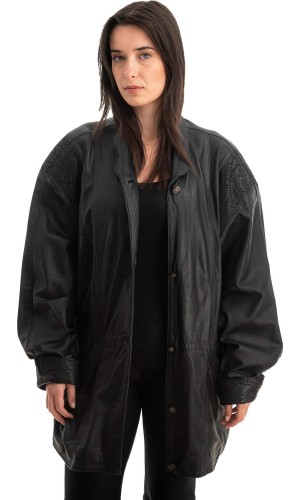 Γνήσιο Γυναικέιο Δερμάτινο Μπουφάν - Z754