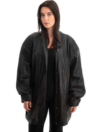 Γνήσιο Γυναικέιο Δερμάτινο Μπουφάν - Z754