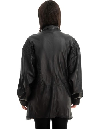 Γνήσιο Γυναικέιο Δερμάτινο Μπουφάν - Z754