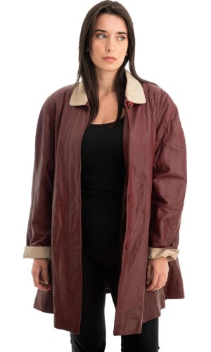 Γνήσιο Γυναικέιο Δερμάτινο Μπουφάν - Z756