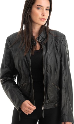 Γνήσιο Γυναικέιο Δερμάτινο Μπουφάν - Z757