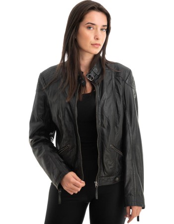 Γνήσιο Γυναικέιο Δερμάτινο Μπουφάν - Z757
