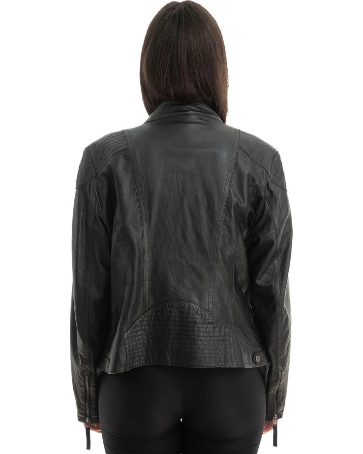 Γνήσιο Γυναικέιο Δερμάτινο Μπουφάν - Z757