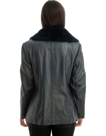 Γνήσιο Γυναικέιο Δερμάτινο Σακάκι - Z758