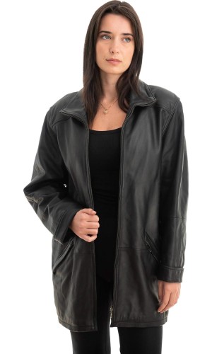 Γνήσιο Γυναικέιο Δερμάτινο Μπουφάν - Z761