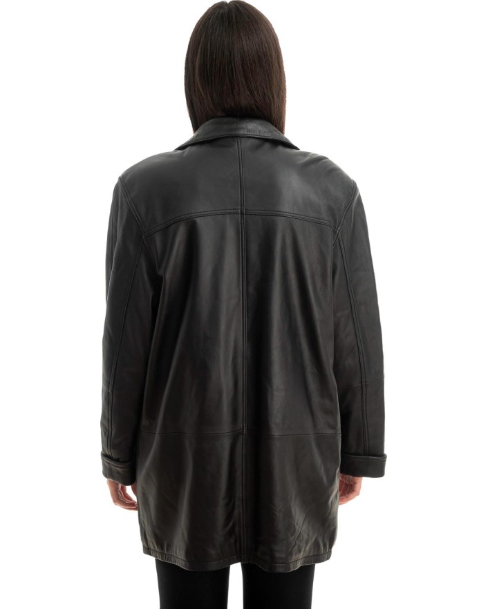 Γνήσιο Γυναικέιο Δερμάτινο Μπουφάν - Z761