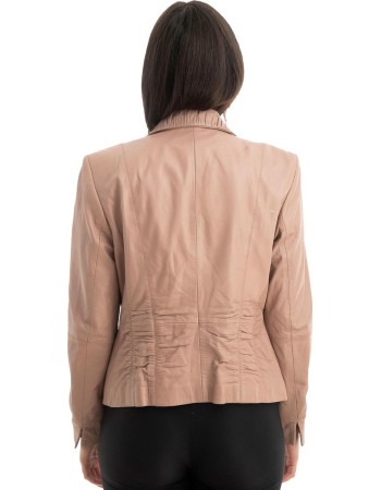 Γνήσιο Γυναικέιο Δερμάτινο Σακάκι - Z762