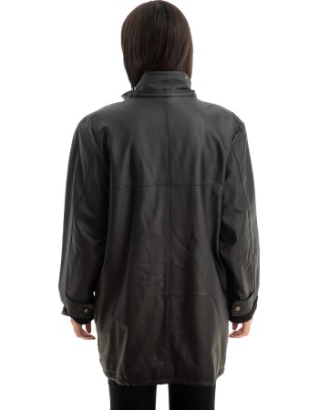 Γνήσιο Γυναικέιο Δερμάτινο Μπουφάν - Z763