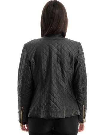 Γνήσιο Γυναικέιο Δερμάτινο Μπουφάν - Z764