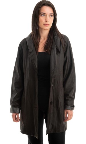 Γνήσιο Γυναικέιο Δερμάτινο Μπουφάν - Z769