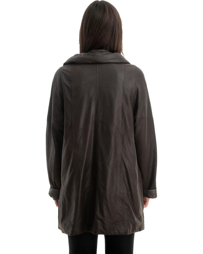 Γνήσιο Γυναικέιο Δερμάτινο Μπουφάν - Z769