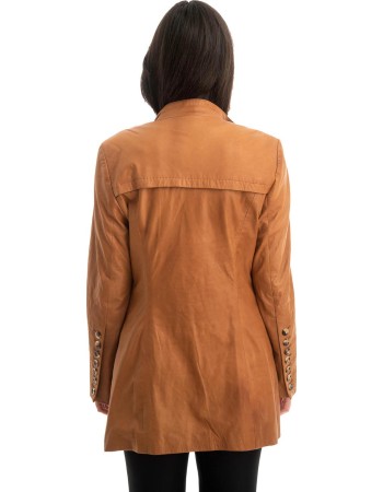 Γνήσιο Γυναικέιο Δερμάτινο Σακάκι - Z770