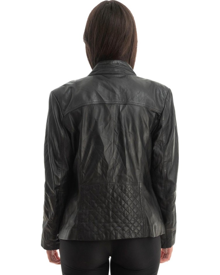 Γνήσιο Γυναικέιο Δερμάτινο Μπουφάν - Z771