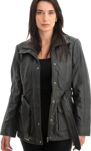 Γνήσιο Γυναικέιο Δερμάτινο Μπουφάν - Z773