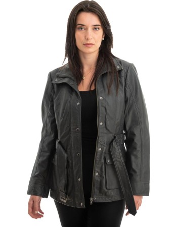 Γνήσιο Γυναικέιο Δερμάτινο Μπουφάν - Z773