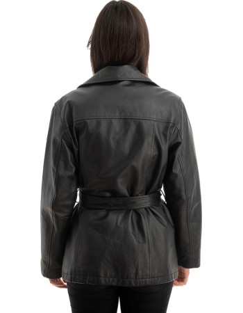 Γνήσιο Γυναικέιο Δερμάτινο Μπουφάν - Z774