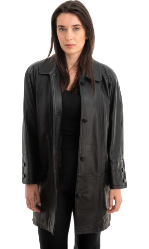 Γνήσιο Γυναικέιο Δερμάτινο Σακάκι - Z775