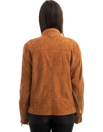 Γνήσιο Γυναικέιο Δερμάτινο Μπουφάν - Z778