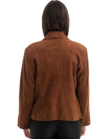 Γνήσιο Γυναικέιο Δερμάτινο Σακάκι - Z779
