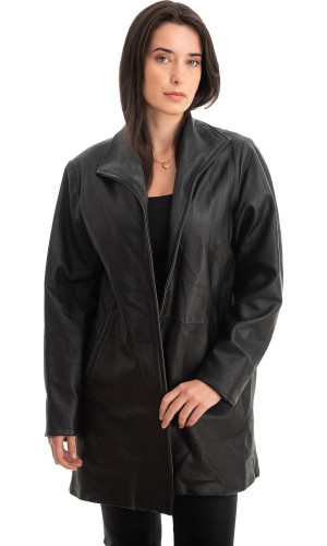 Γνήσιο Γυναικέιο Δερμάτινο Μπουφάν - Z783