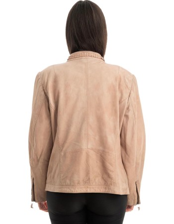 Γνήσιο Γυναικέιο Δερμάτινο Μπουφάν - Z786