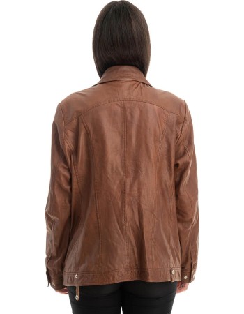 Γνήσιο Γυναικέιο Δερμάτινο Μπουφάν - Z787