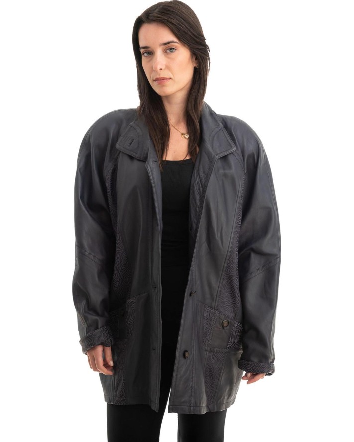 Γνήσιο Γυναικέιο Δερμάτινο Μπουφάν - Z790