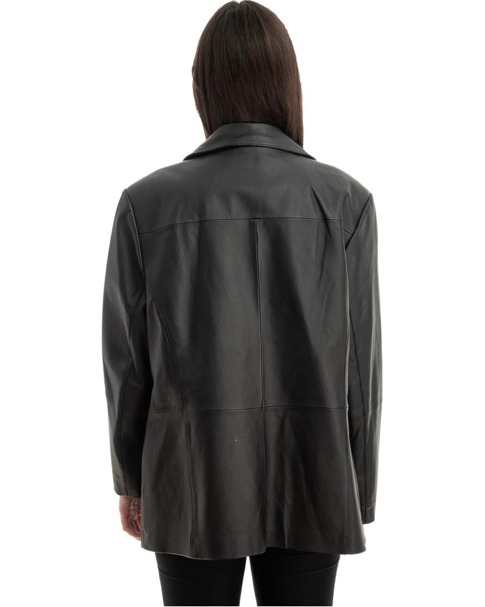 Γνήσιο Γυναικέιο Δερμάτινο Σακάκι - Z791