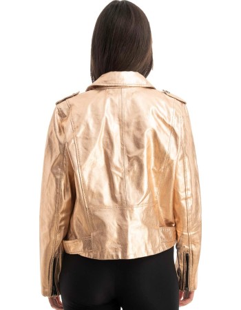 Γνήσιο Γυναικέιο Δερμάτινο Μπουφάν - Z795