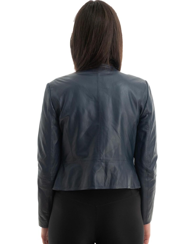 Γνήσιο Γυναικέιο Δερμάτινο Μπουφάν - Z798