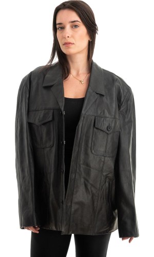 Γνήσιο Γυναικέιο Δερμάτινο Σακάκι - Z802