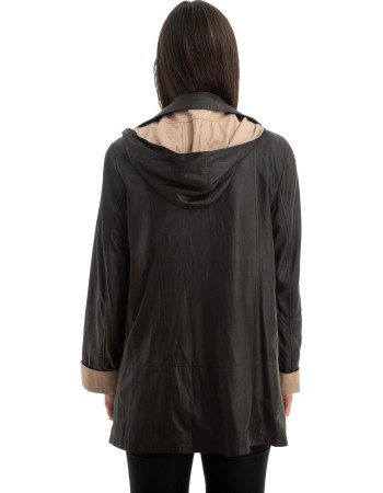 Γνήσιο Γυναικέιο Δερμάτινο Μπουφάν - Z804