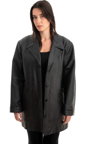 Γνήσιο Γυναικέιο Δερμάτινο Μπουφάν - Z809