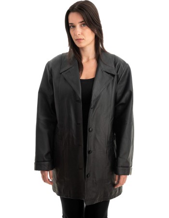 Γνήσιο Γυναικέιο Δερμάτινο Μπουφάν - Z809