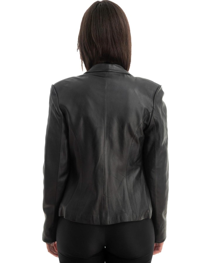 Γνήσιο Γυναικέιο Δερμάτινο Σακάκι - Z810