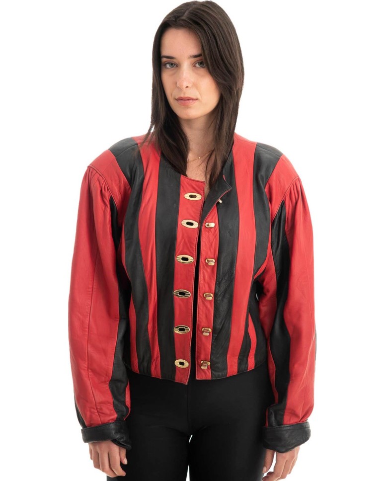 Γνήσιο Γυναικέιο Δερμάτινο Μπουφάν - Z811