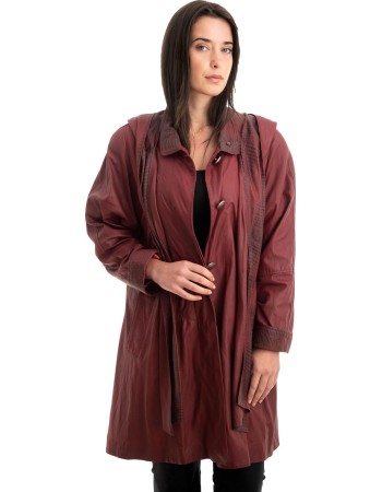 Γνήσιο Γυναικέιο Δερμάτινο Μπουφάν - Z815