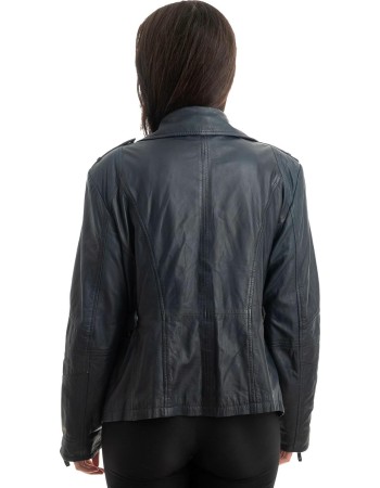 Γνήσιο Γυναικέιο Δερμάτινο Μπουφάν - Z816