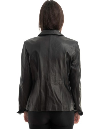 Γνήσιο Γυναικέιο Δερμάτινο Μπουφάν - Z818