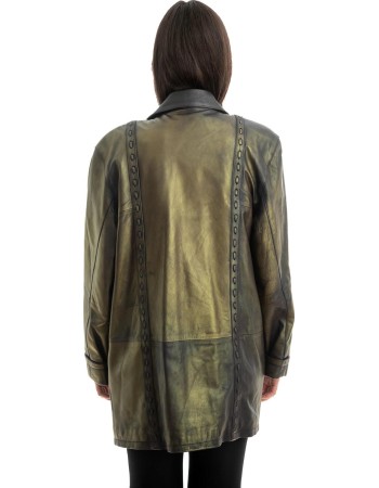 Γνήσιο Γυναικέιο Δερμάτινο Μπουφάν - Z824